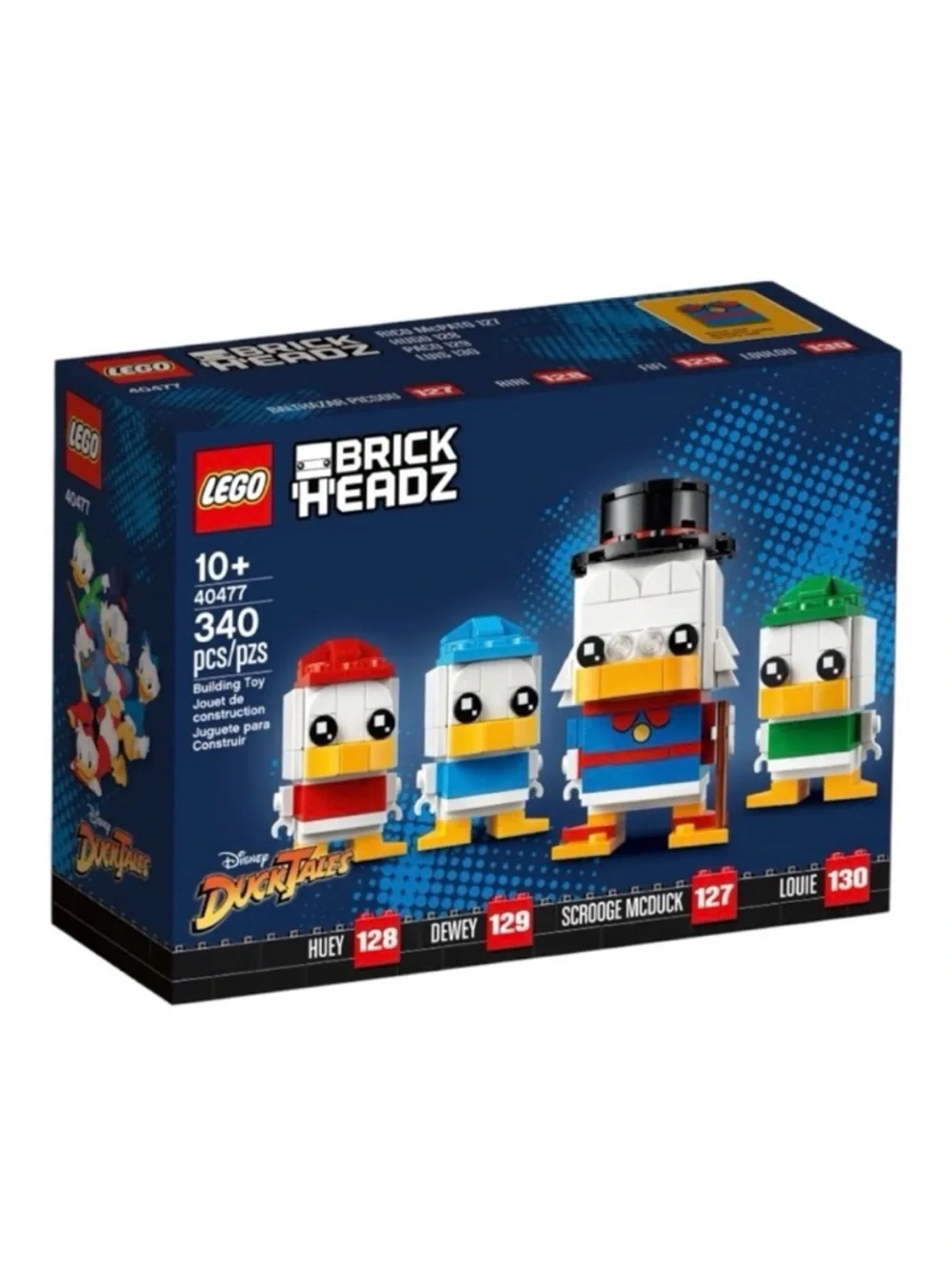 LEGO 40477 BrickHeadz Disney DuckTales Scrooge Huey Dewey Louie 340 Pcs Retired